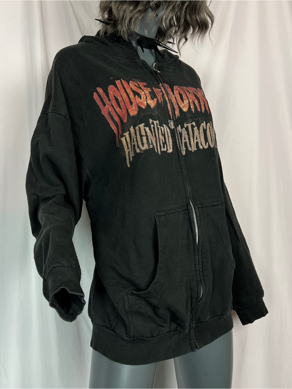 Vintage House Of Horrors & Haunted Catacombs 2014 Zip Up Hoodie